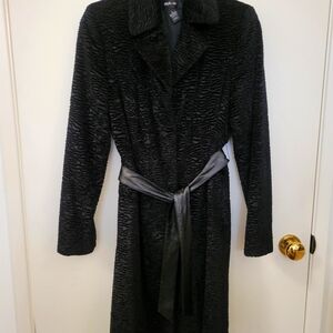 Velvet evening coat
